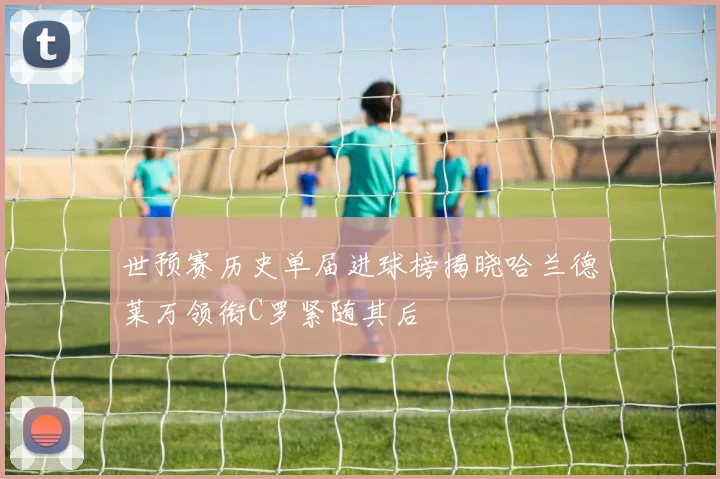 世预赛历史单届进球榜揭晓哈兰德莱万领衔C罗紧随其后